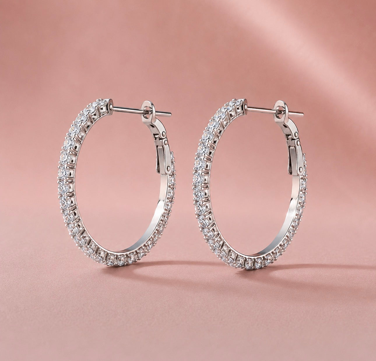 Orecchini Tennis Victoria Silver e Gold