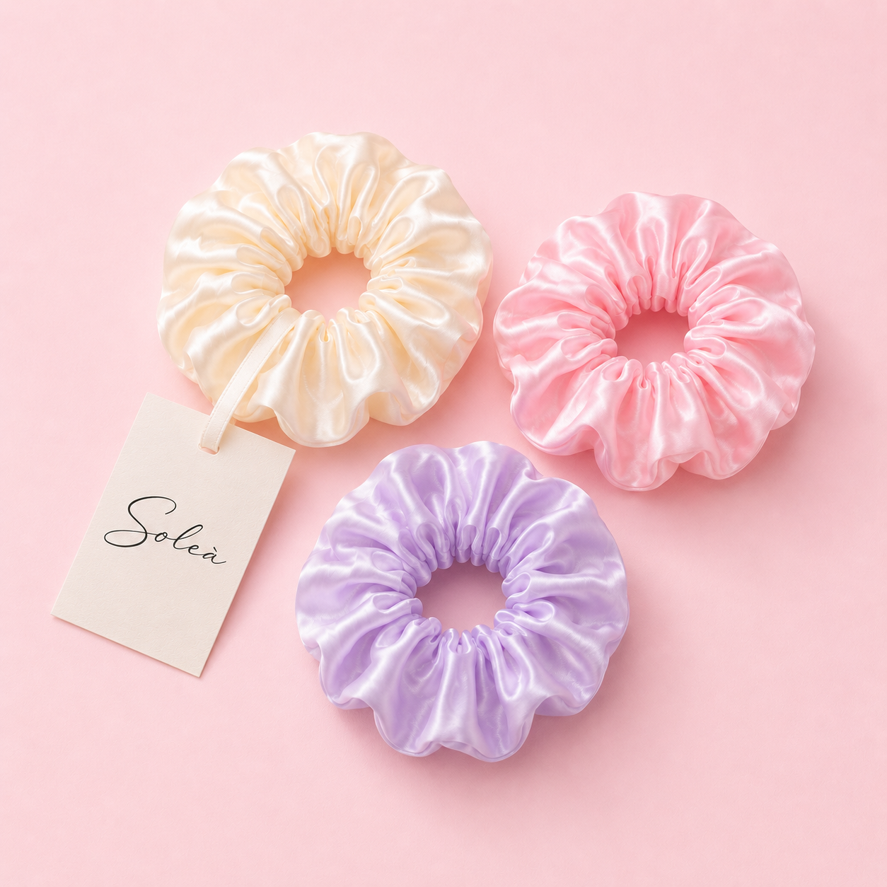 Soleà Satin Scrunchies